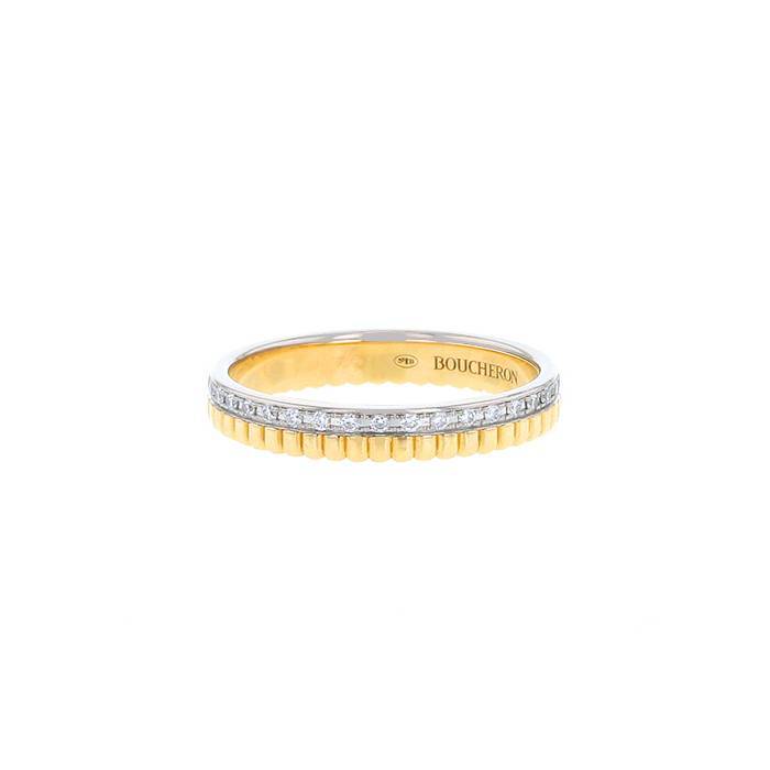Boucheron Quatre Radiant Edition ring in yellow gold,  white gold and diamonds - 00pp
