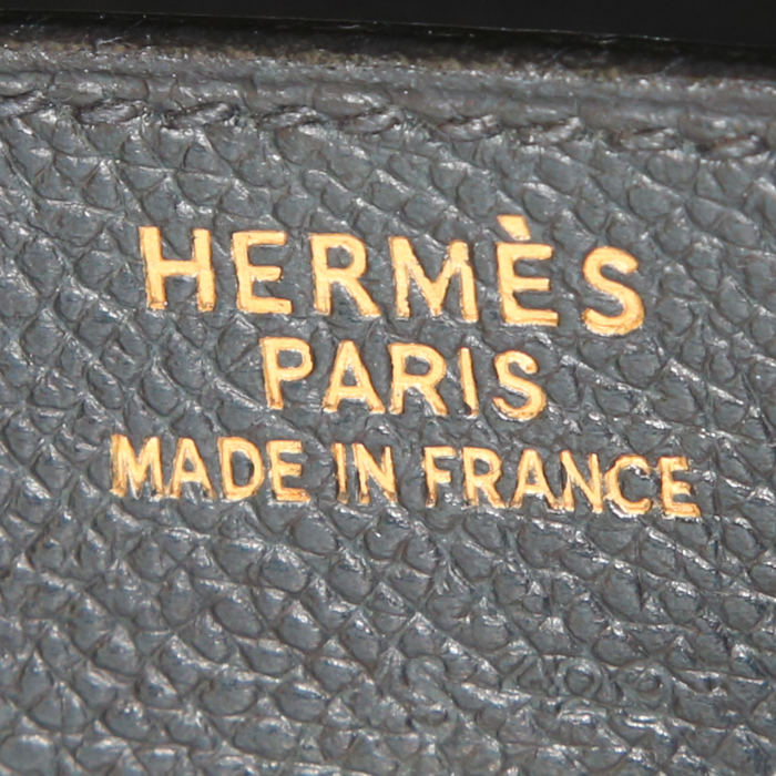 Sac à main Hermès  Birkin 35 cm en cuir epsom bleu-marine - Detail D3