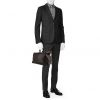 Sac bandoulière Hermès Oxer en cuir Swift noir - Detail D1 thumbnail