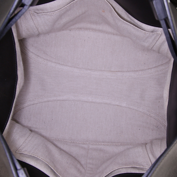 Sac bandoulière Hermès Oxer en cuir Swift noir - Detail D3