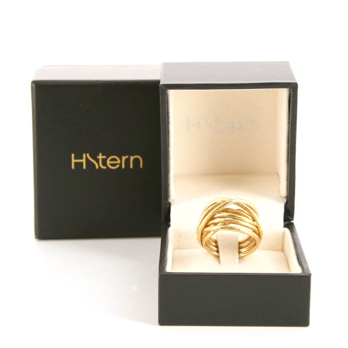 H. Stern Zephyr large model ring in yellow gold - Detail D2