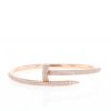 Cartier Juste un clou bracelet in pink gold and diamonds, size 17 - 360 thumbnail