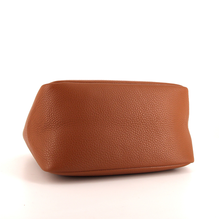 Prada Dynamique handbag in brown grained leather - Detail D4