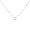 Solitaire necklace in white gold and in diamond (0,56 carat) - 00pp thumbnail