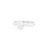 Solitaire ring in white gold and in cushion cut diamond (1 carat) - 00pp thumbnail