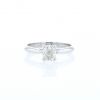 Solitaire ring in white gold and in cushion cut diamond (1 carat) - 360 thumbnail