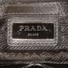 Prada briefcase in black canvas and black leather - Detail D4 thumbnail