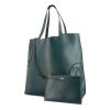 Cartier shopping bag in pigeon blue leather - 00pp thumbnail