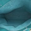 Shopping bag Cartier in pelle blu verde - Detail D2 thumbnail