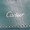 Shopping bag Cartier in pelle blu verde - Detail D3 thumbnail