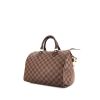 Louis Vuitton Speedy 30 handbag in brown damier canvas and brown leather - 00pp thumbnail