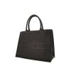 Dior Book Tote small model shopping bag in black leather - 00pp thumbnail