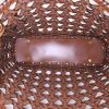Dior shopping bag in brown braided leather - Detail D2 thumbnail