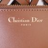 Dior shopping bag in brown braided leather - Detail D3 thumbnail