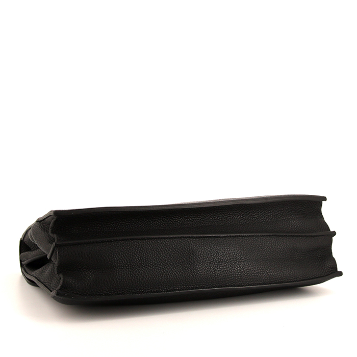 Hermès Sac à dépêches briefcase in black togo leather - Detail D4
