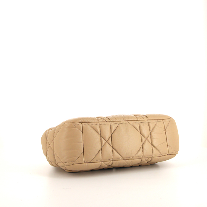 Borsa Dior Dior Soft in pelle trapuntata beige - Detail D5