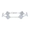 Bracelet Van Cleef & Arpels Sweet Alhambra en or blanc et diamants - 00pp thumbnail