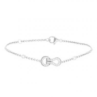 Bracelet Cartier Agrafe petit modèle en or blanc et diamants