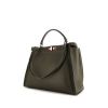 Fendi Peekaboo handbag in khaki leather - 00pp thumbnail