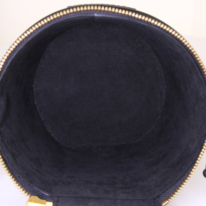Bolso de mano Louis Vuitton Cannes en lona Monogram "Reverso" y cuero negro - Detail D3