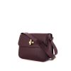 Celine Vintage shoulder bag in burgundy grained leather - 00pp thumbnail