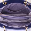 Chanel Shopping GST shopping bag in navy blue quilted grained leather - Detail D2 thumbnail