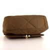 Chanel 19 shoulder bag in khaki quilted canvas - Detail D5 thumbnail