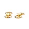 Articulated Cartier Trinity pair of cufflinks in 3 golds - 00pp thumbnail