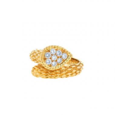 Anello Boucheron Serpent Bohème in oro giallo e diamanti