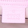 Bolso de mano Gucci Jackie en lona rosa y cuero rosa - Detail D3 thumbnail