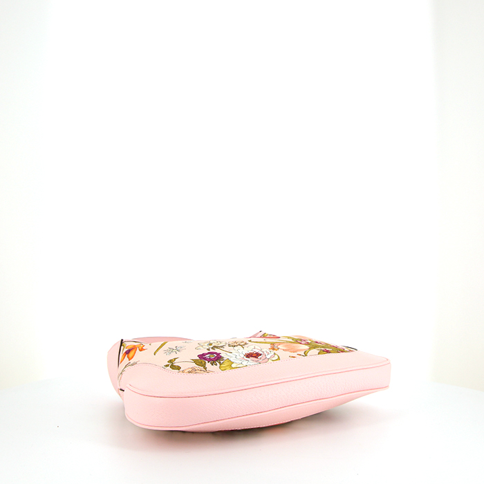 Sac à main Gucci Jackie en toile rose et cuir rose - Detail D4