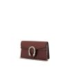 Gucci Dionysus mini shoulder bag in burgundy grained leather - 00pp thumbnail