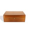 Hermès, cigar humidor, in plane tree and leather handles, signed, from the end of the 1980's - Detail D1 thumbnail