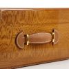 Hermès, cigar humidor, in plane tree and leather handles, signed, from the end of the 1980's - Detail D3 thumbnail