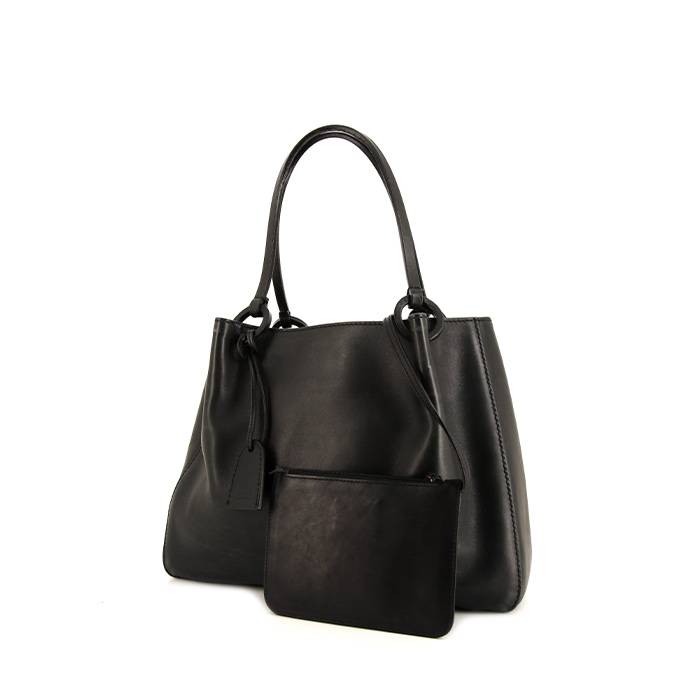 Shopping bag Gucci Vintage in pelle nera - 00pp