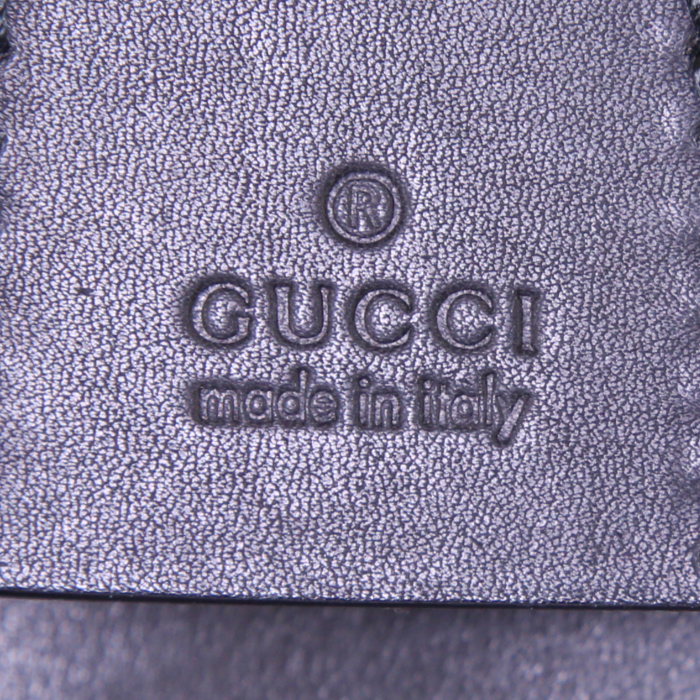 Shopping bag Gucci Vintage in pelle nera - Detail D3