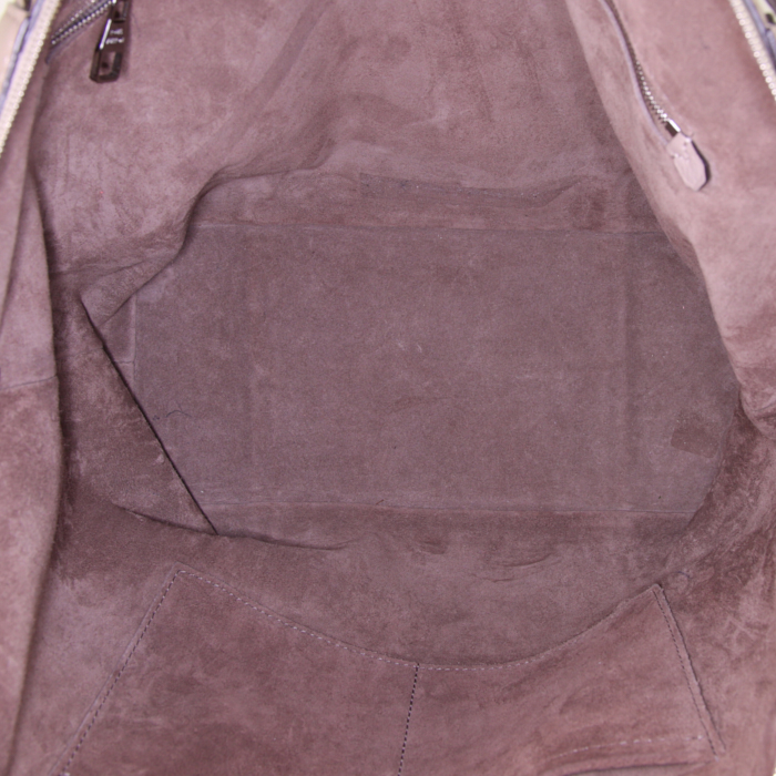 Louis Vuitton Lockit handbag in beige leather - Detail D3