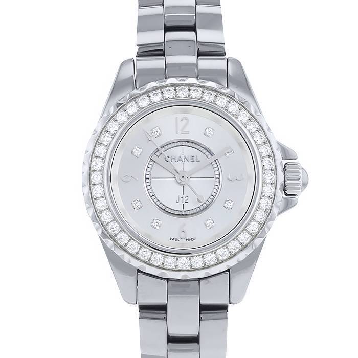 Chanel J12 Mother of Pearl White Ceramic Ladies Watch H2570