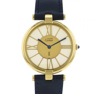 Cartier Must Vendôme watch in vermeil Circa  1990