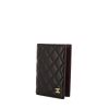 Porta pasaporte Chanel Porte Passeport en cuero granulado acolchado negro - 00pp thumbnail