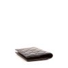 Chanel Porte Passeport passport holder in black quilted grained leather - Detail D4 thumbnail