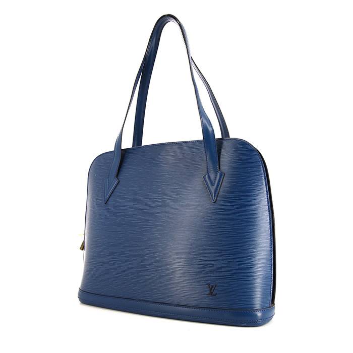 Leather bag Louis Vuitton Blue in Leather - 37037760