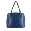 Bolso de mano Louis Vuitton Lussac en cuero Epi azul - 360 thumbnail