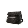 Chanel Coco Cocoon backpack in black quilted leather - 00pp thumbnail