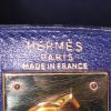 Hermès Kelly 28 cm handbag  in Sapphire Blue box leather - Detail D4 thumbnail