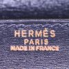 Bolso de mano Hermes Kelly 32 cm en cuero box azul marino - Detail D4 thumbnail