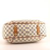 Louis Vuitton  Galliera handbag  in azur damier canvas  and natural leather - Detail D4 thumbnail