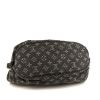 Louis Vuitton XS handbag in grey monogram denim canvas and black grained leather - Detail D4 thumbnail