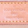 Shopping bag Louis Vuitton  Hampstead in tela a scacchi azzurro e pelle naturale - Detail D3 thumbnail