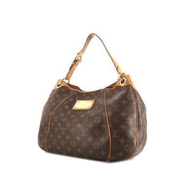 Bolso de mano Louis Vuitton  Galliera en lona Monogram marrón y cuero natural